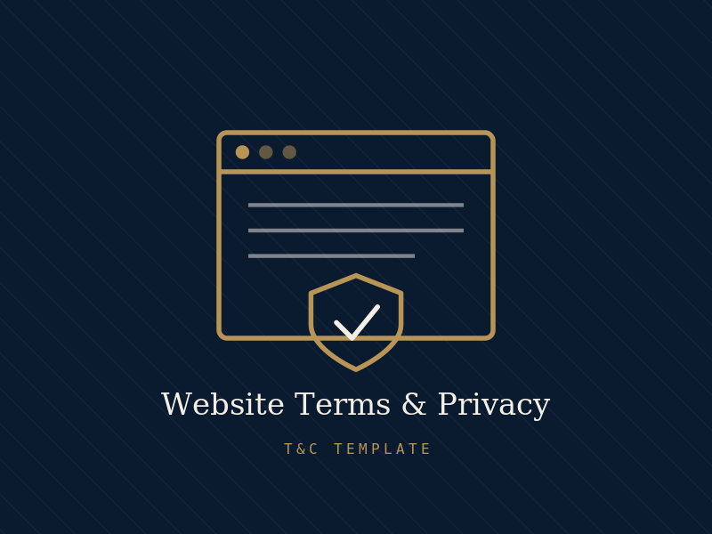 Terms & Conditions & Privacy Policy for Your Website